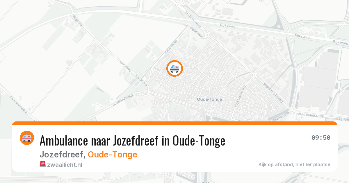 Ambulance naar Jozefdreef in Oude-Tonge — 1 aug 2026