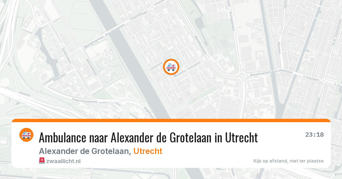 Ambulance naar Alexander de Grotelaan in Utrecht — 5 mei 2026