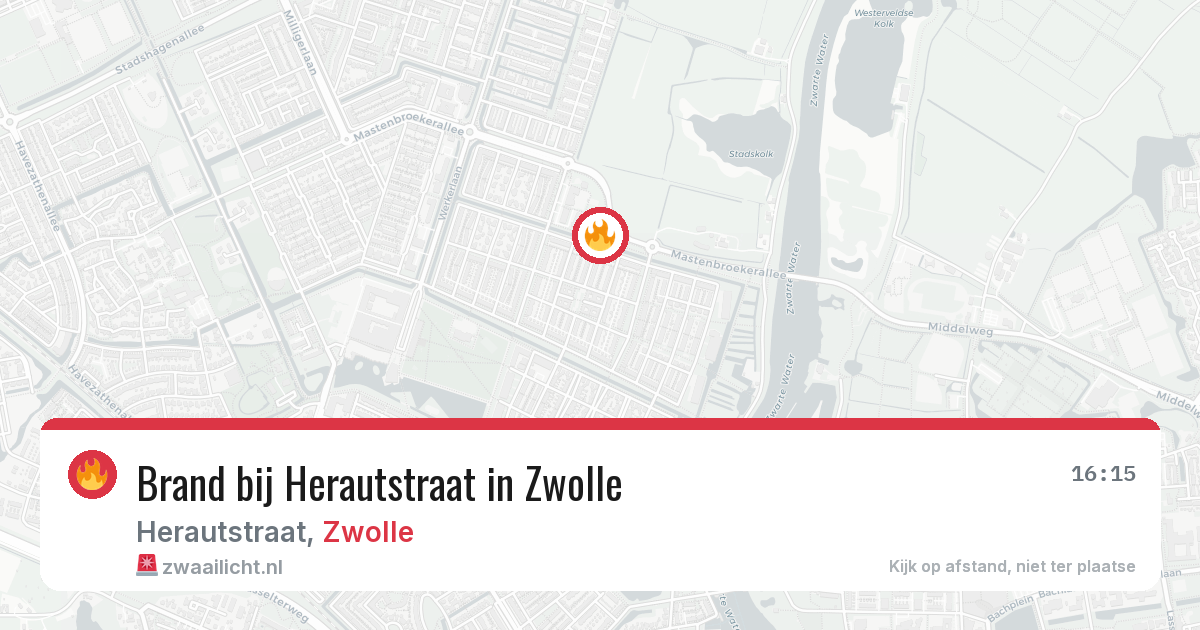Brand bij Herautstraat in Zwolle — 6 jul 2026