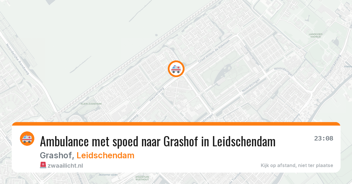 Ambulance met spoed naar Grashof in Leidschendam — 8 apr 2026