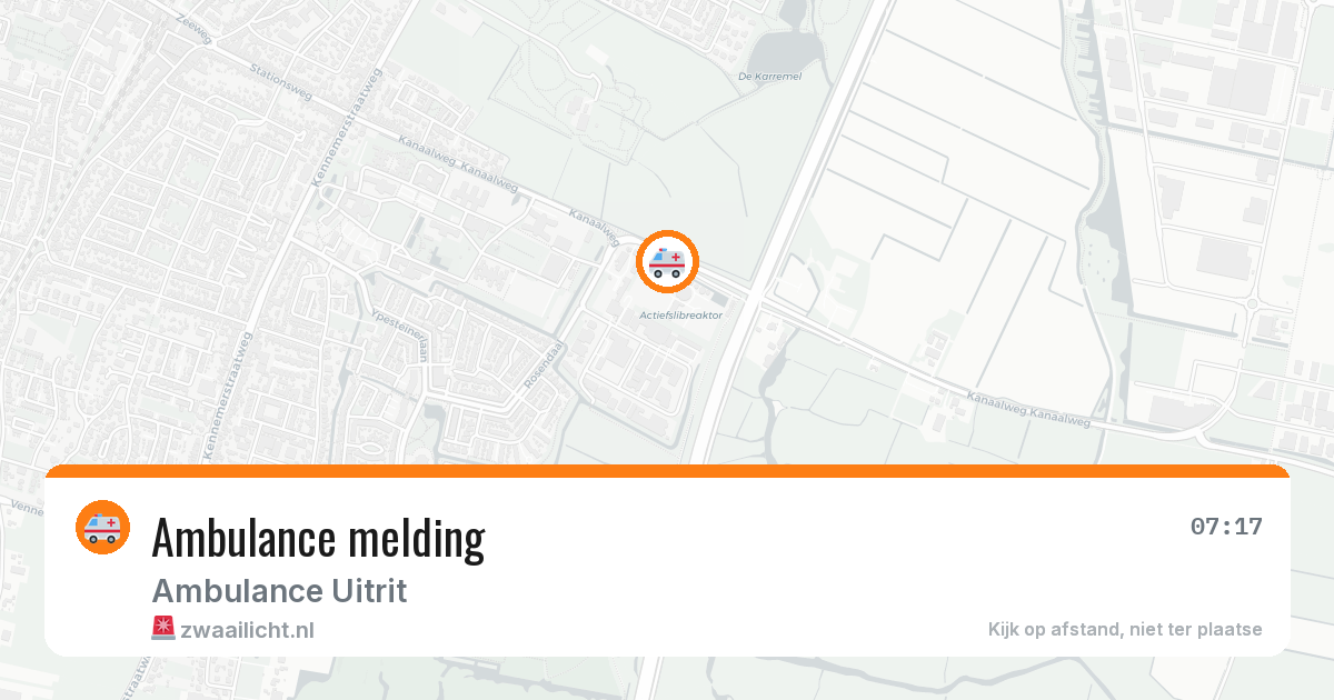 Ambulance melding — 6 mei 2026