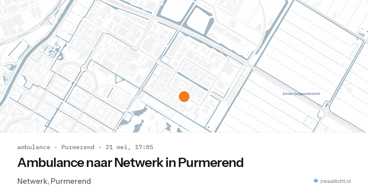 Ambulance naar Netwerk in Purmerend — 21 mei 2026