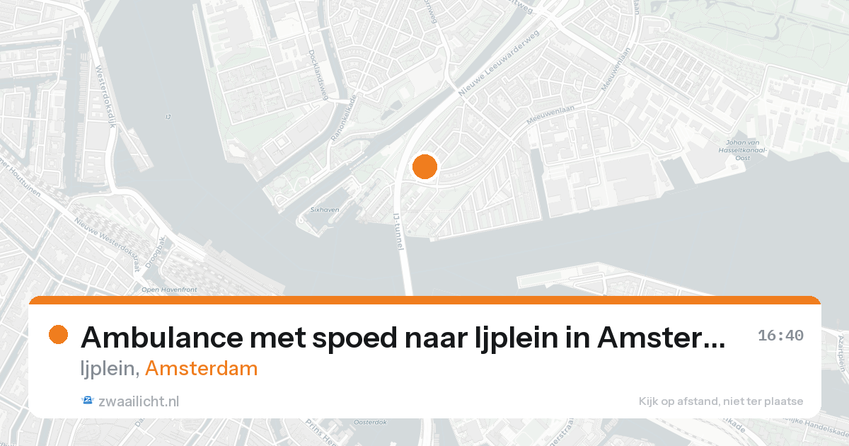Ambulance met spoed naar Ijplein in Amsterdam — 30 jan 2026