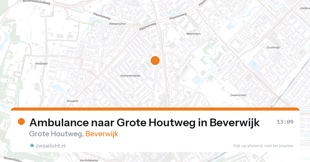 Ambulance naar Grote Houtweg in Beverwijk — 27 aug 2026