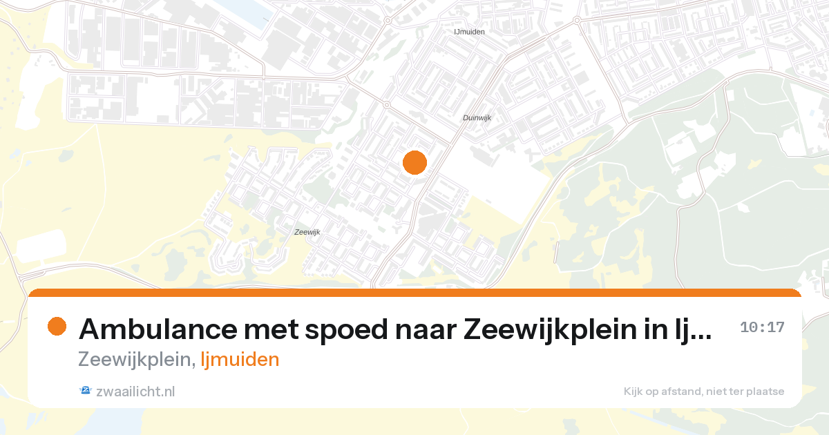 Ambulance met spoed naar Zeewijkplein in Ijmuiden — 12 jun 2026