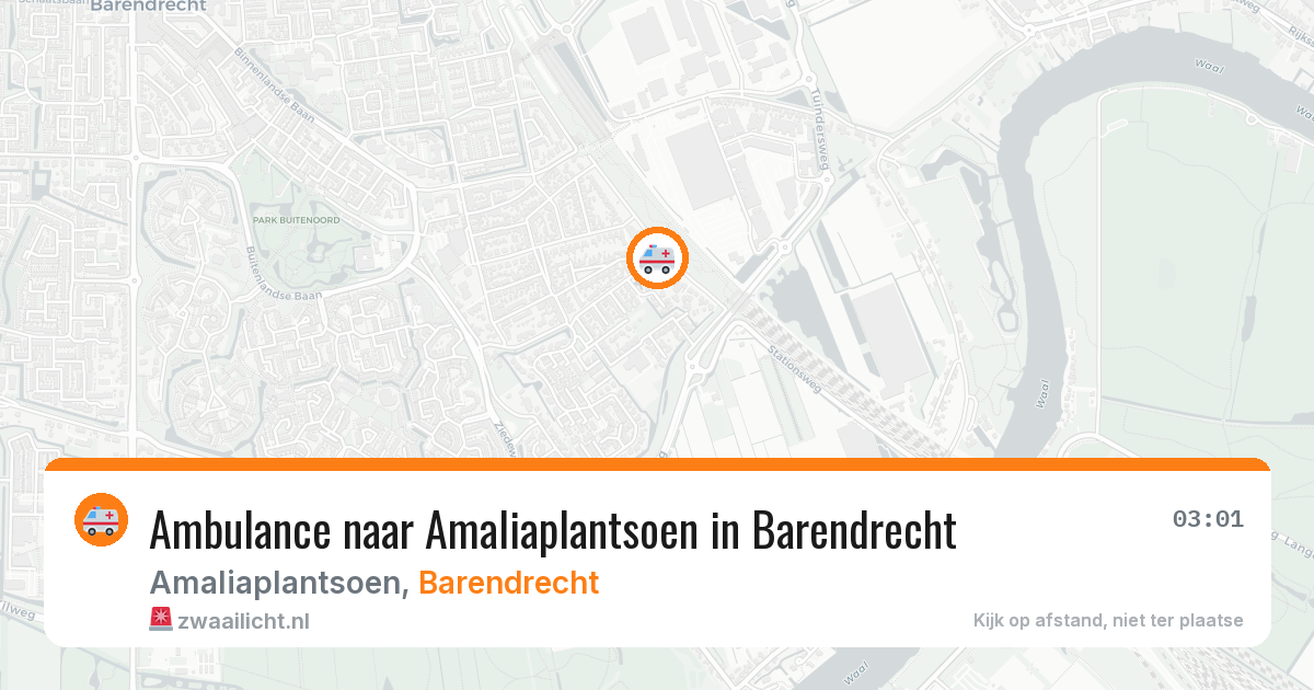 Ambulance naar Amaliaplantsoen in Barendrecht — 14 jun 2026