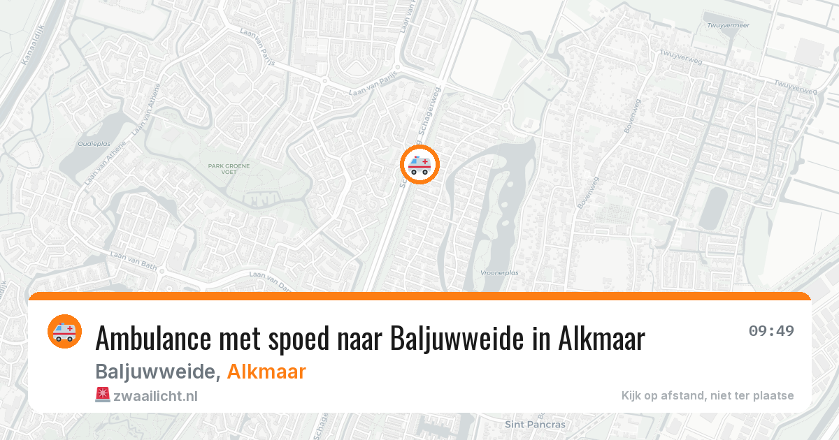 Ambulance met spoed naar Baljuwweide in Alkmaar — 26 jan 2026