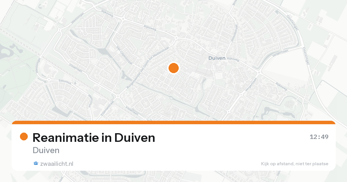 Reanimatie in Duiven — 19 aug 2026