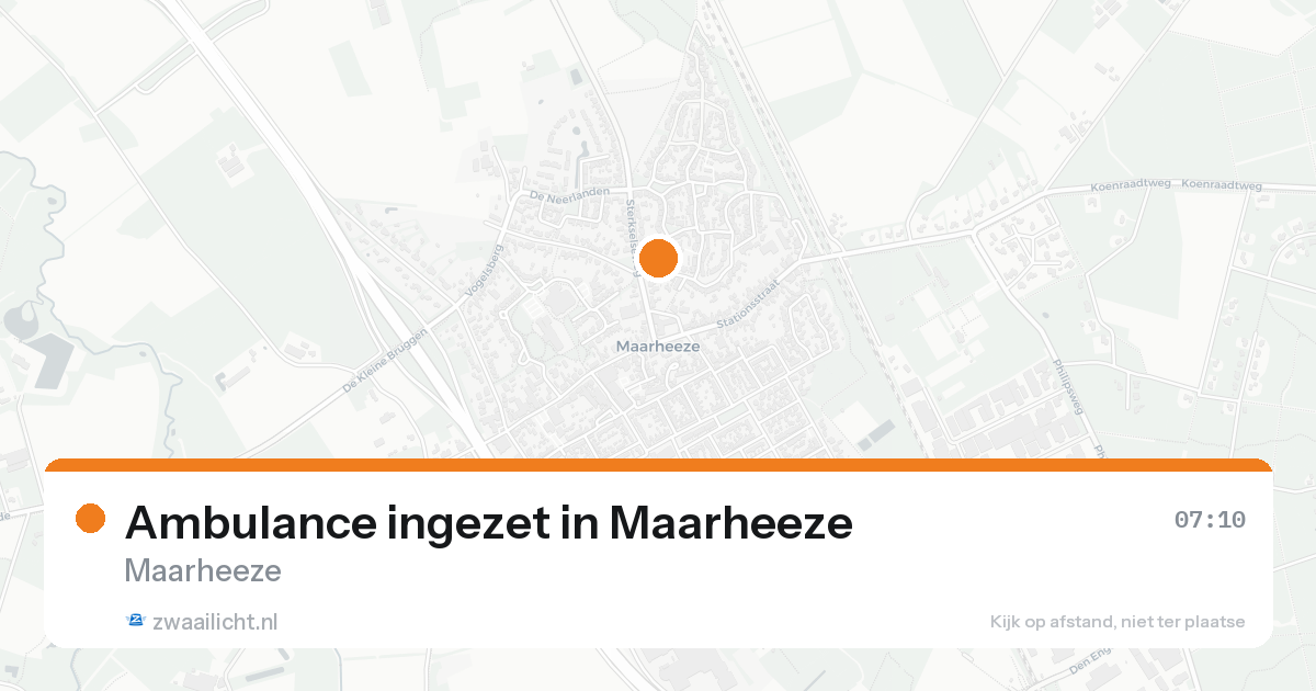 Ambulance ingezet in Maarheeze — 8 feb 2026