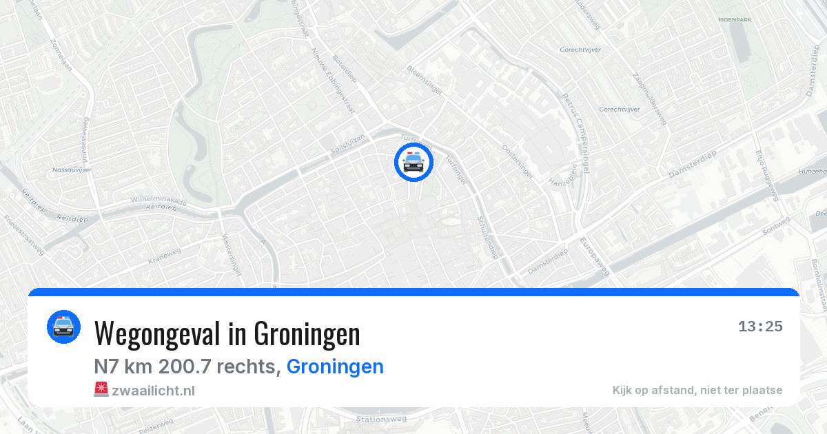 Wegongeval in Groningen — 30 apr 2026
