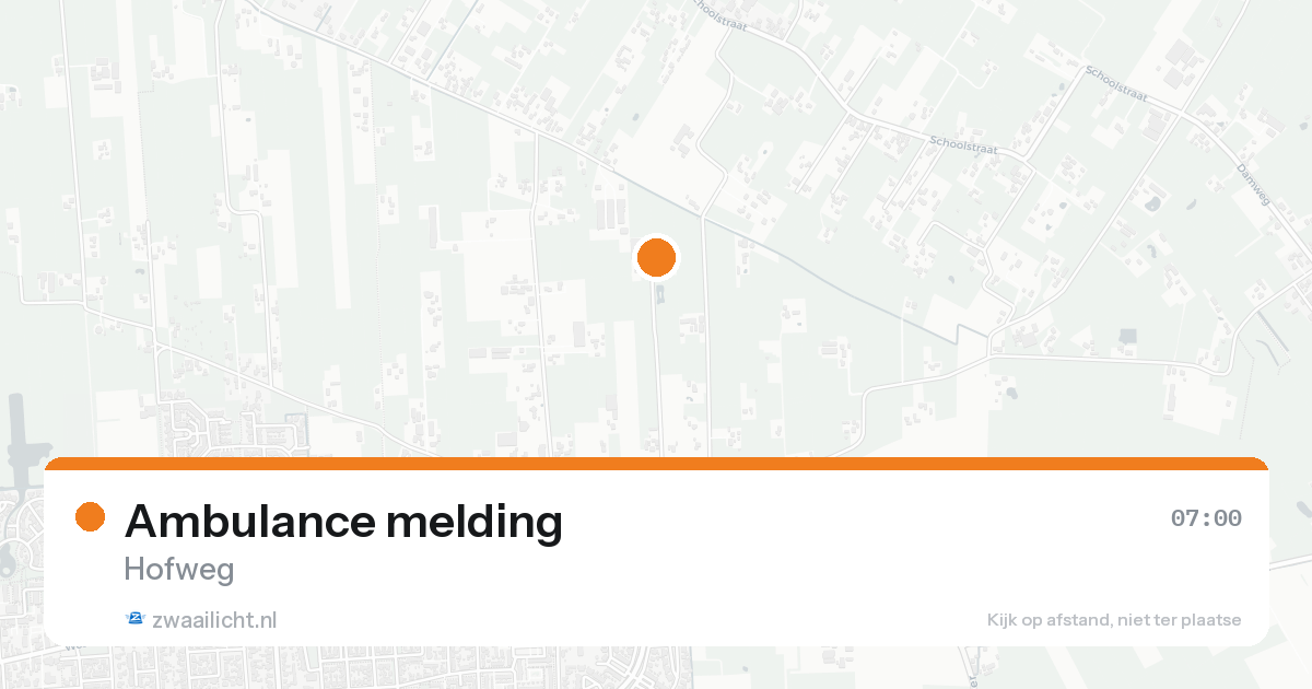 Ambulance melding — 7 mei 2026