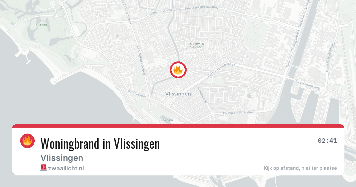 Woningbrand in Vlissingen — 28 jun 2026