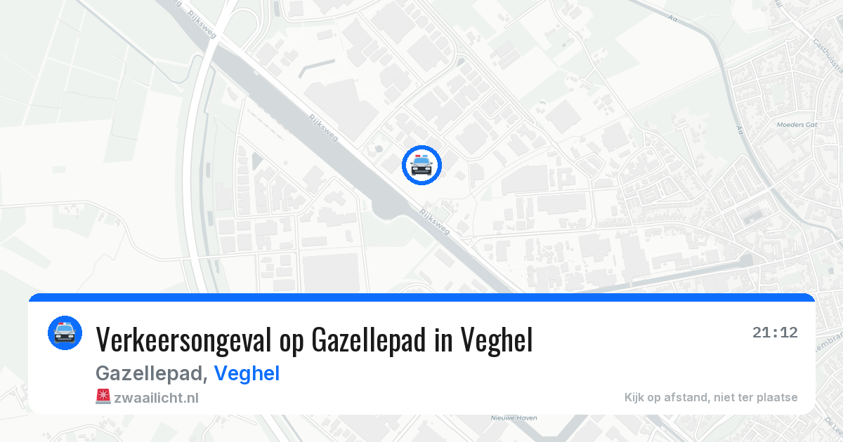Verkeersongeval op Gazellepad in Veghel — 21 jun 2026