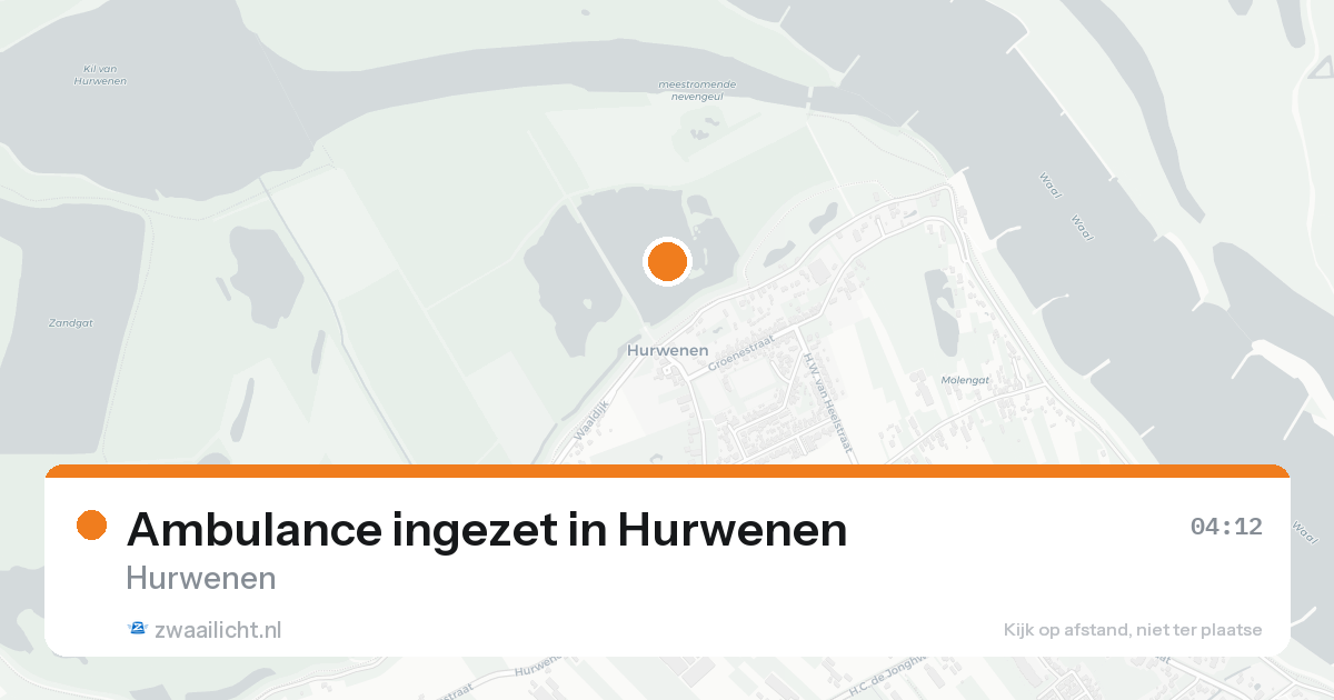 Ambulance ingezet in Hurwenen — 6 aug 2026