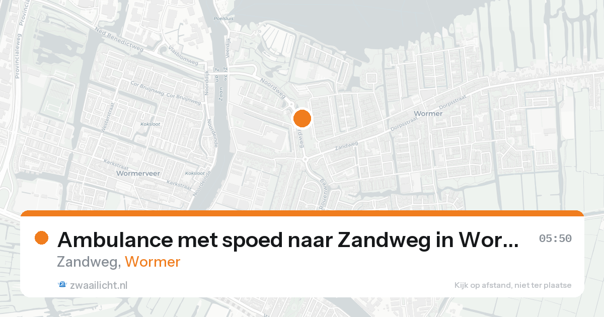 Ambulance met spoed naar Zandweg in Wormer — 31 jan 2026