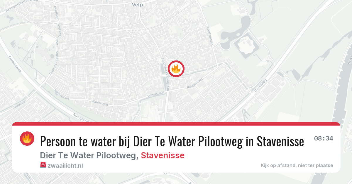 Persoon te water bij Dier Te Water Pilootweg in Stavenisse — 1 feb 2026