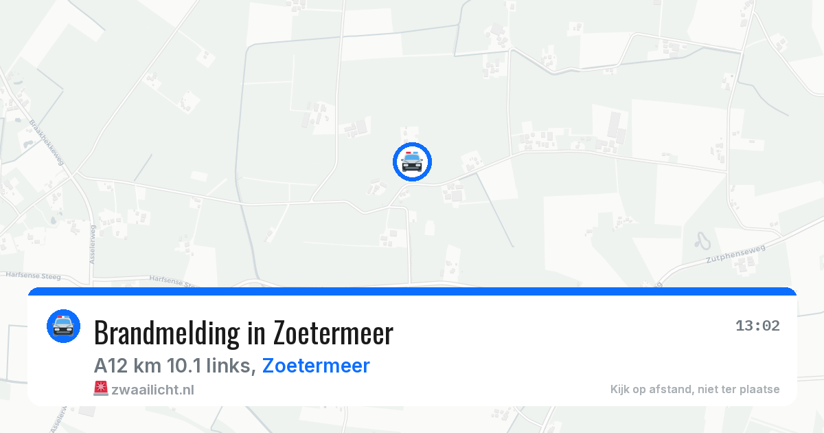Brandmelding in Zoetermeer — 17 jan 2026
