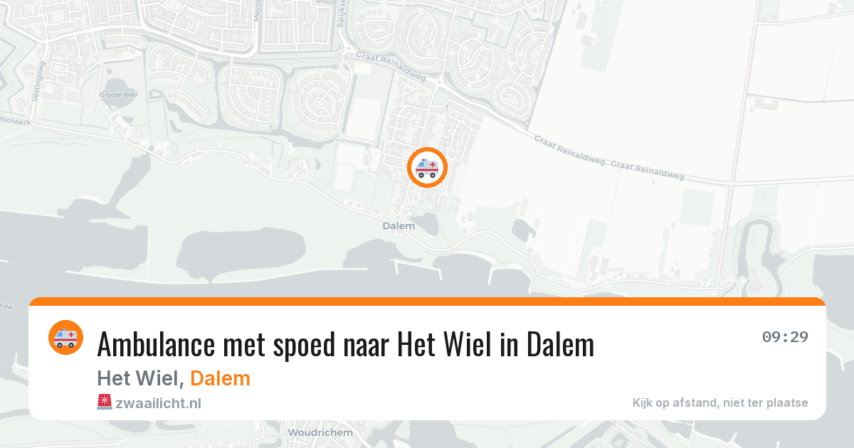 Ambulance met spoed naar Het Wiel in Dalem — 27 apr 2026