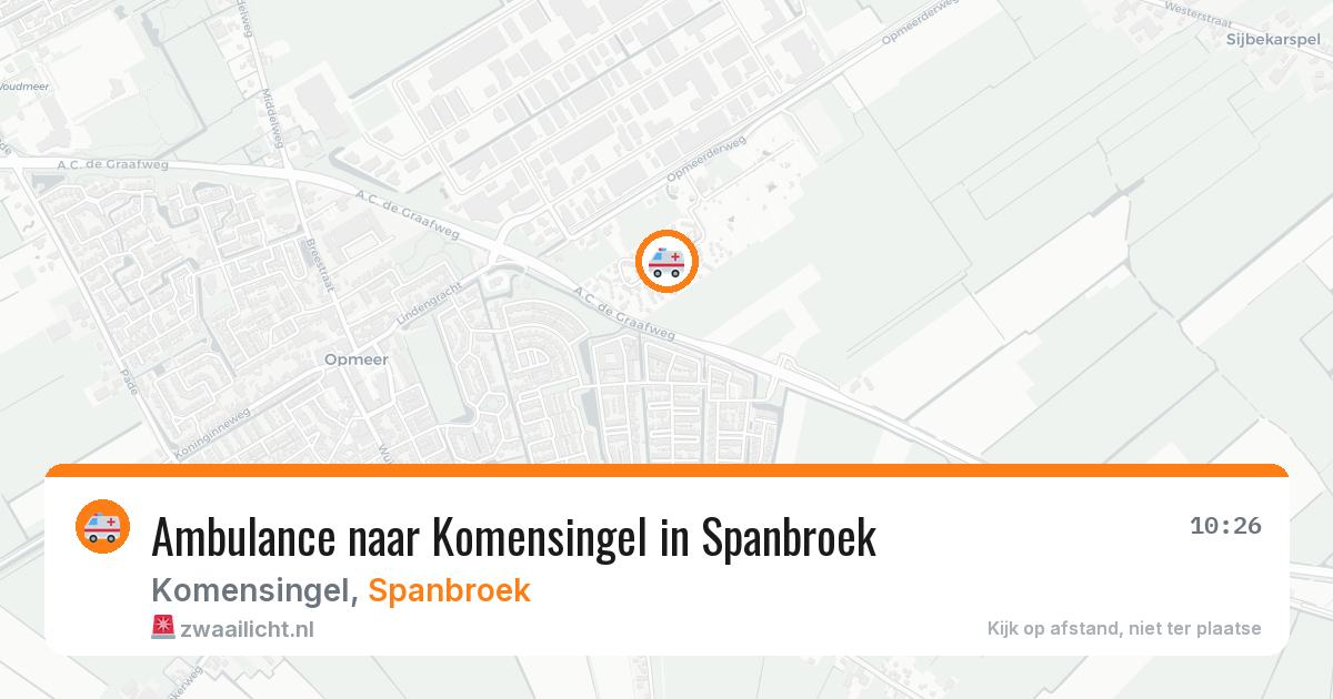 Ambulance naar Komensingel in Spanbroek — 3 jun 2026