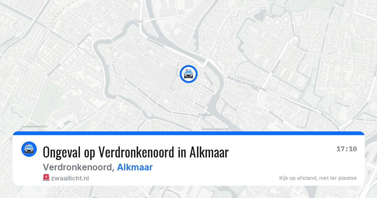 Ongeval op Verdronkenoord in Alkmaar — 28 mrt 2026