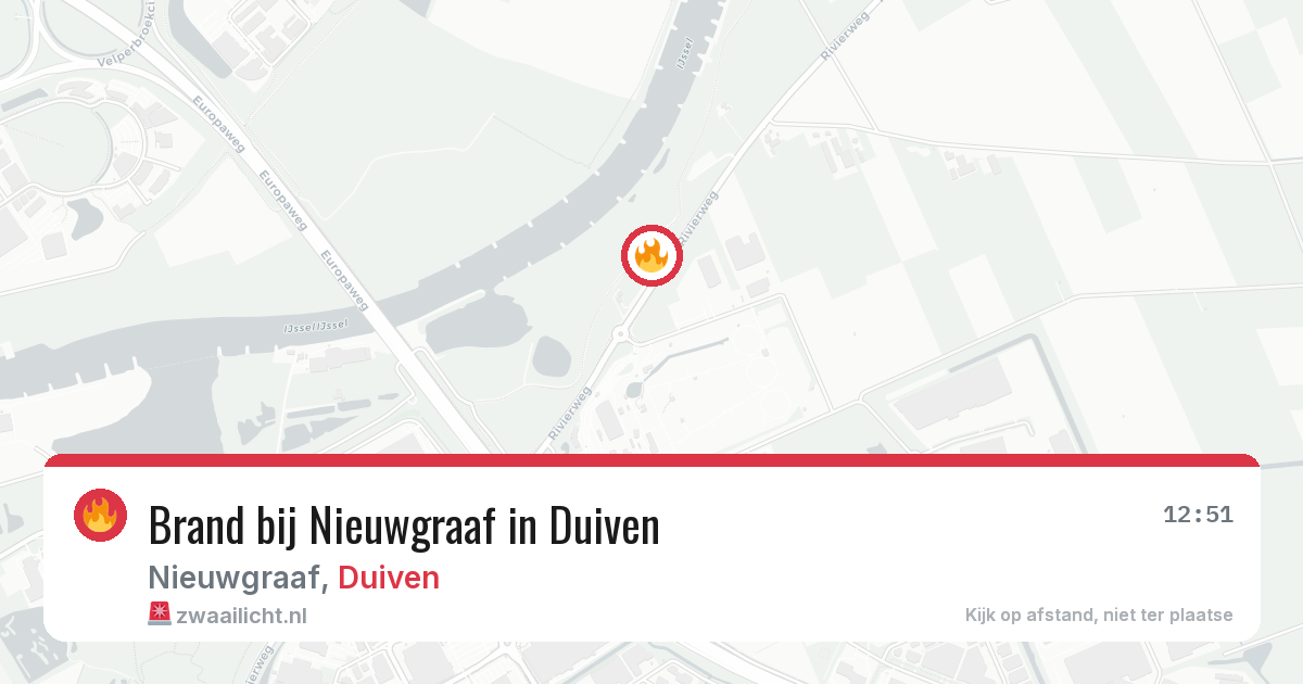 Brand bij Nieuwgraaf in Duiven — 18 jan 2026