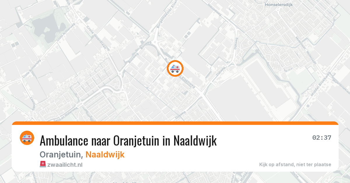 Ambulance naar Oranjetuin in Naaldwijk — 27 jun 2026