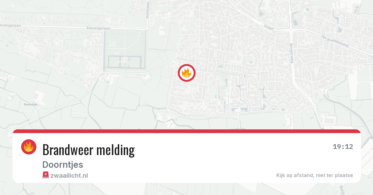 Brandweer melding — 1 apr 2026