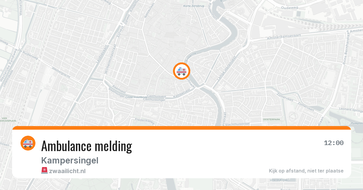 Ambulance melding — 9 mrt 2026