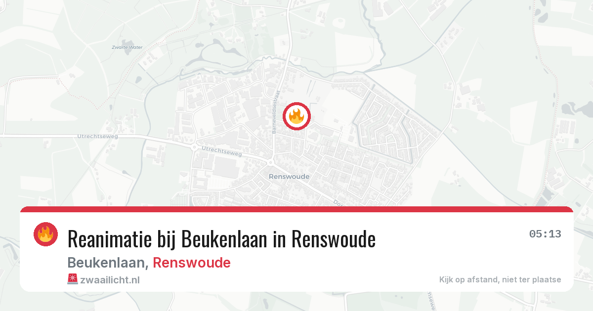 Reanimatie bij Beukenlaan in Renswoude — 9 apr 2026