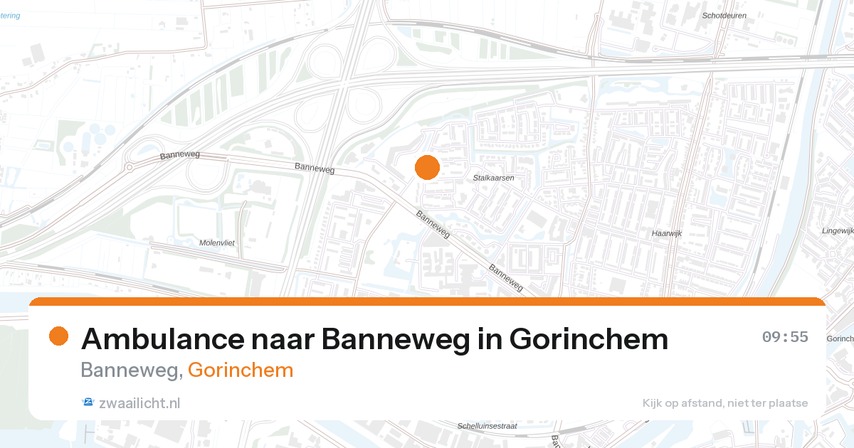 Ambulance naar Banneweg in Gorinchem — 28 aug 2026