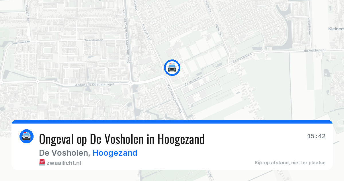 Ongeval op De Vosholen in Hoogezand — 4 jul 2026