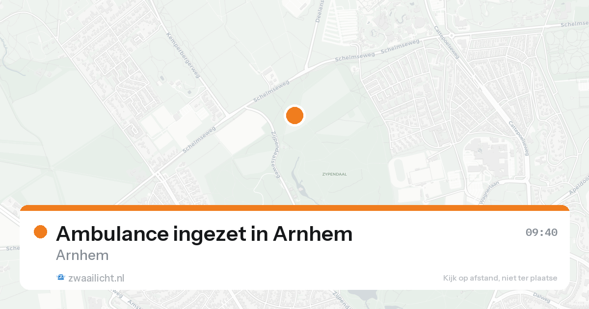 Ambulance ingezet in Arnhem — 15 aug 2026