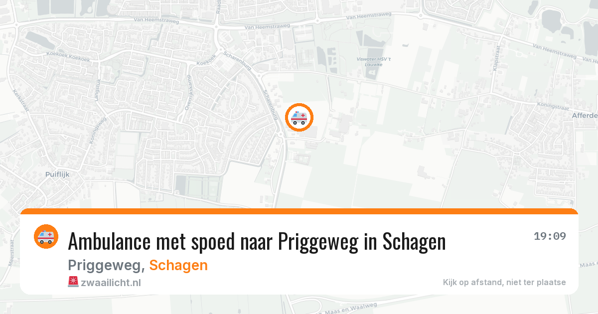 Ambulance met spoed naar Priggeweg in Schagen — 21 jan 2026