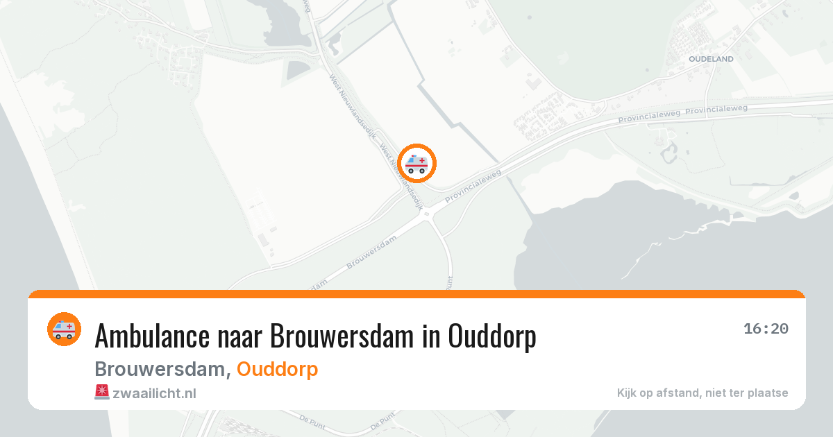 Ambulance naar Brouwersdam in Ouddorp — 12 jul 2026
