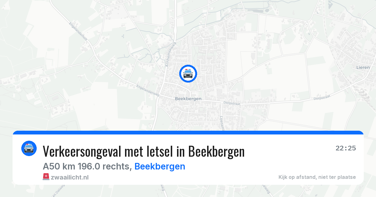Verkeersongeval met letsel in Beekbergen — 3 apr 2026