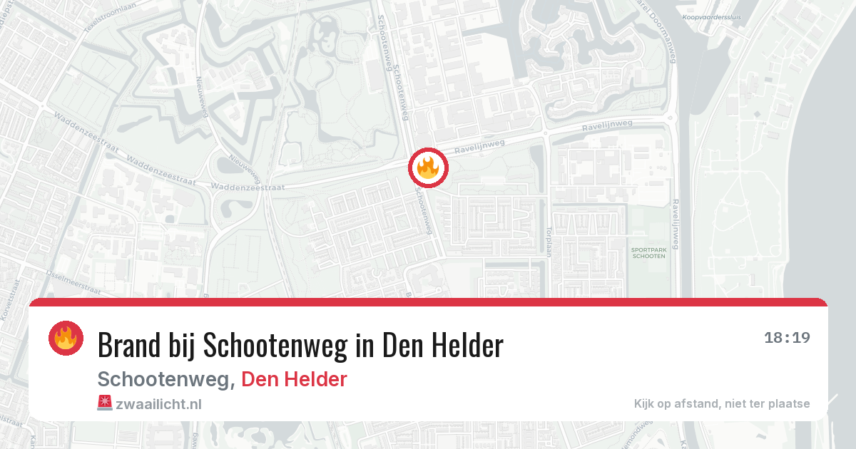 Brand bij Schootenweg in Den Helder — 24 jan 2026