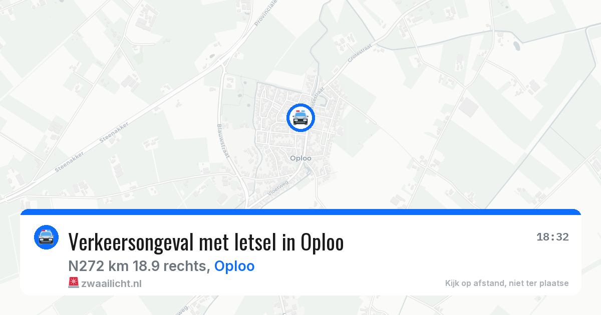 Verkeersongeval met letsel in Oploo — 29 jun 2026
