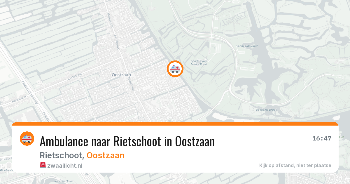 Ambulance naar Rietschoot in Oostzaan — 10 aug 2026