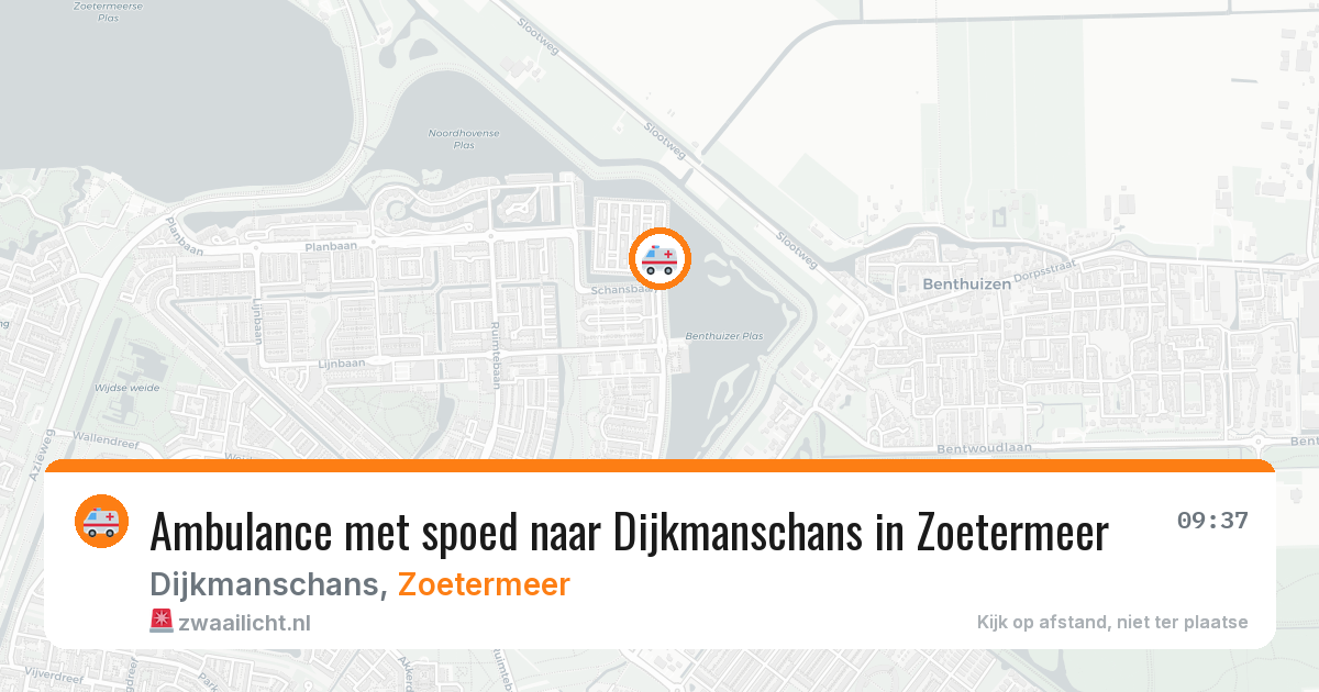 Ambulance met spoed naar Dijkmanschans in Zoetermeer — 27 apr 2026