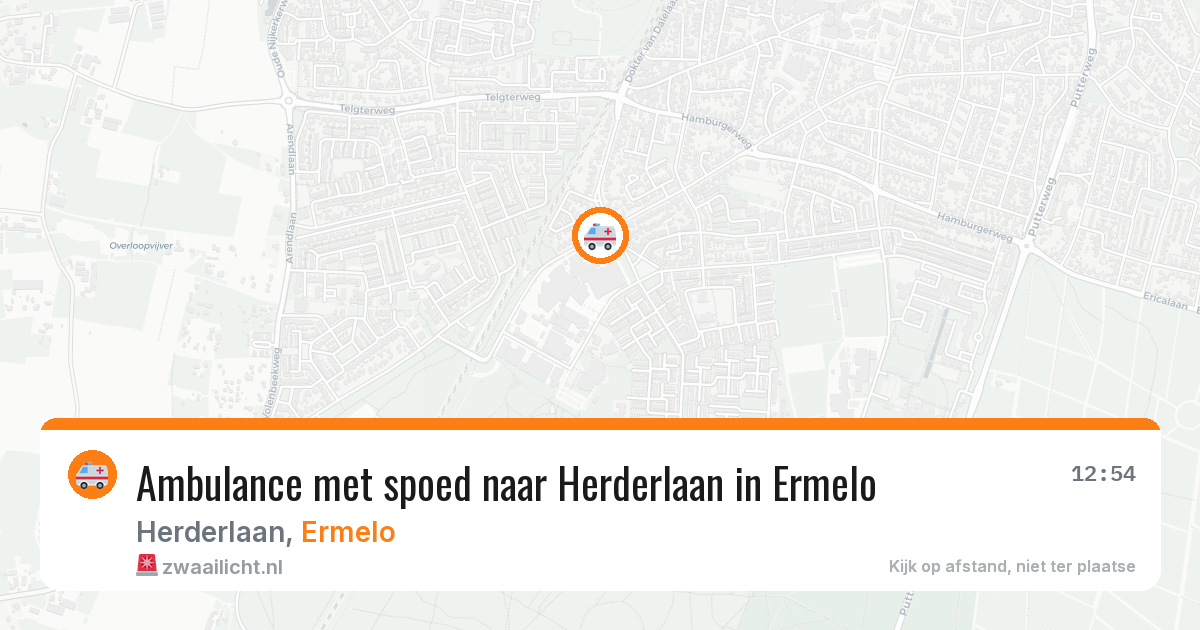 Ambulance met spoed naar Herderlaan in Ermelo — 23 mei 2026