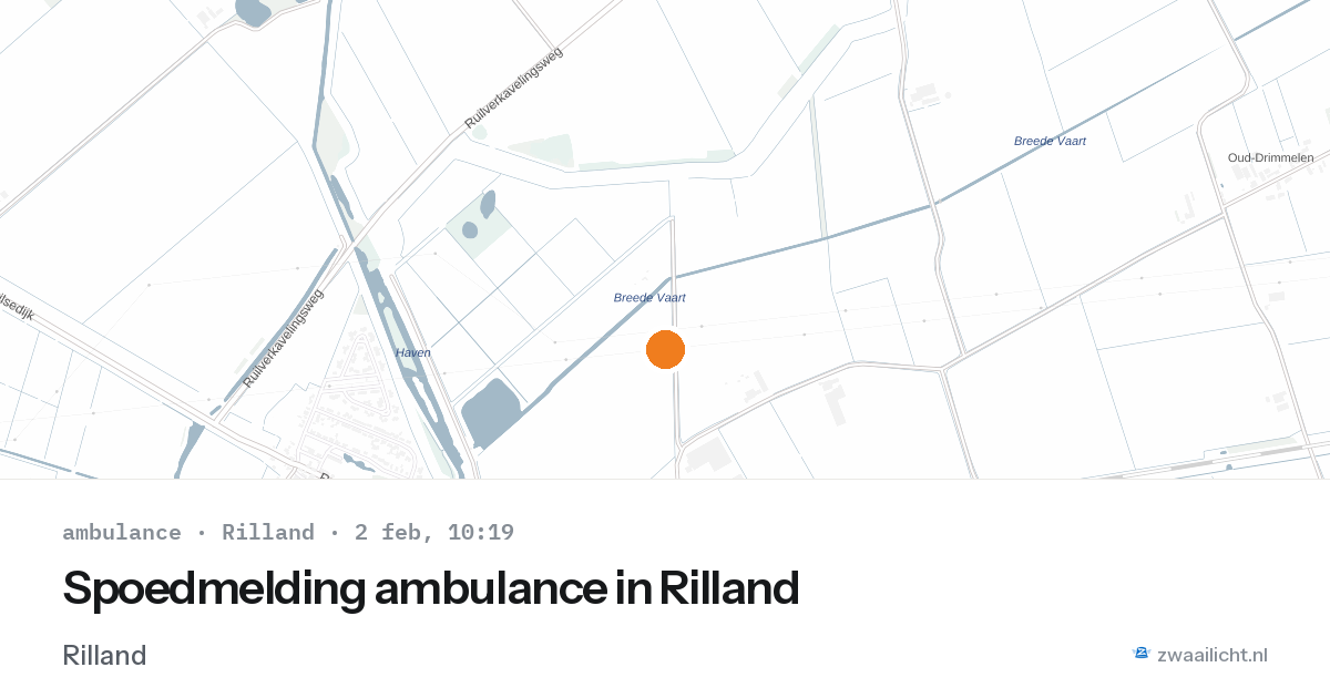 Spoedmelding ambulance in Rilland — 2 feb 2026