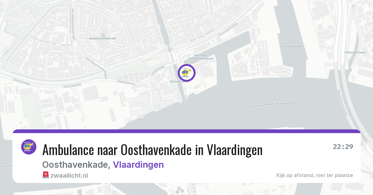 Ambulance naar Oosthavenkade in Vlaardingen — 3 jun 2026