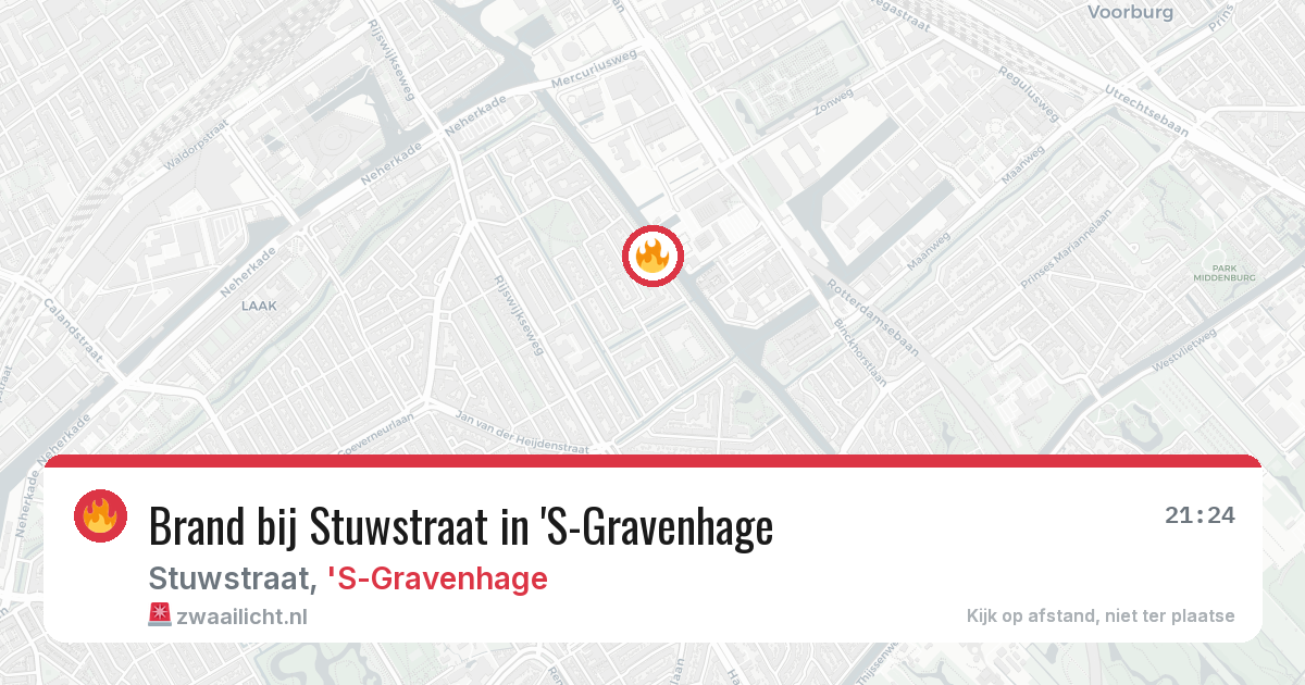 Brand bij Stuwstraat in 'S-Gravenhage — 26 jun 2026
