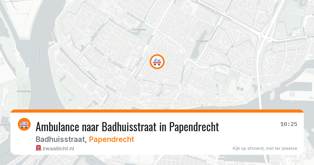 Ambulance naar Badhuisstraat in Papendrecht — 15 apr 2026