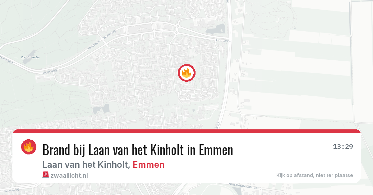 Brand bij Laan van het Kinholt in Emmen — 30 jun 2026