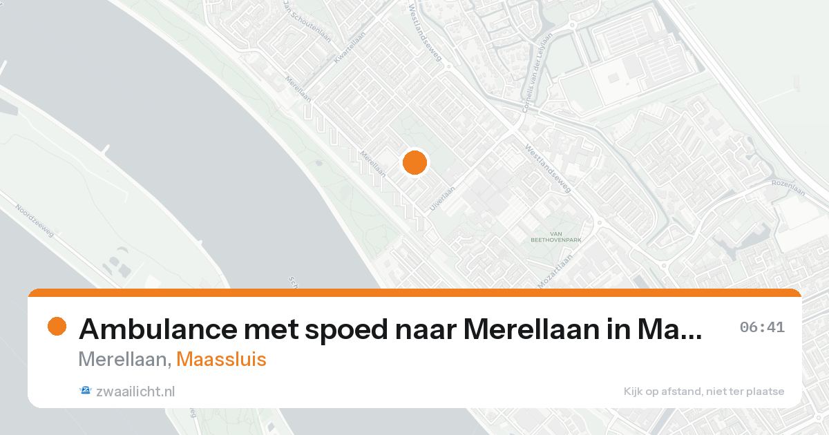 Ambulance met spoed naar Merellaan in Maassluis — 31 jan 2026