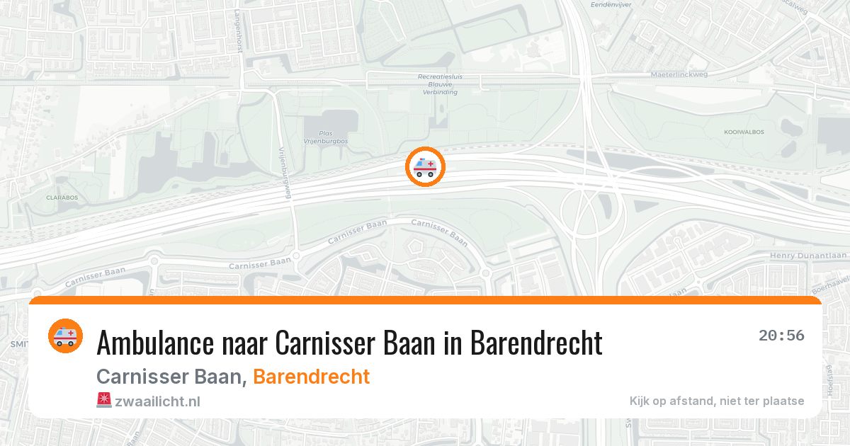Ambulance naar Carnisser Baan in Barendrecht — 4 jul 2026