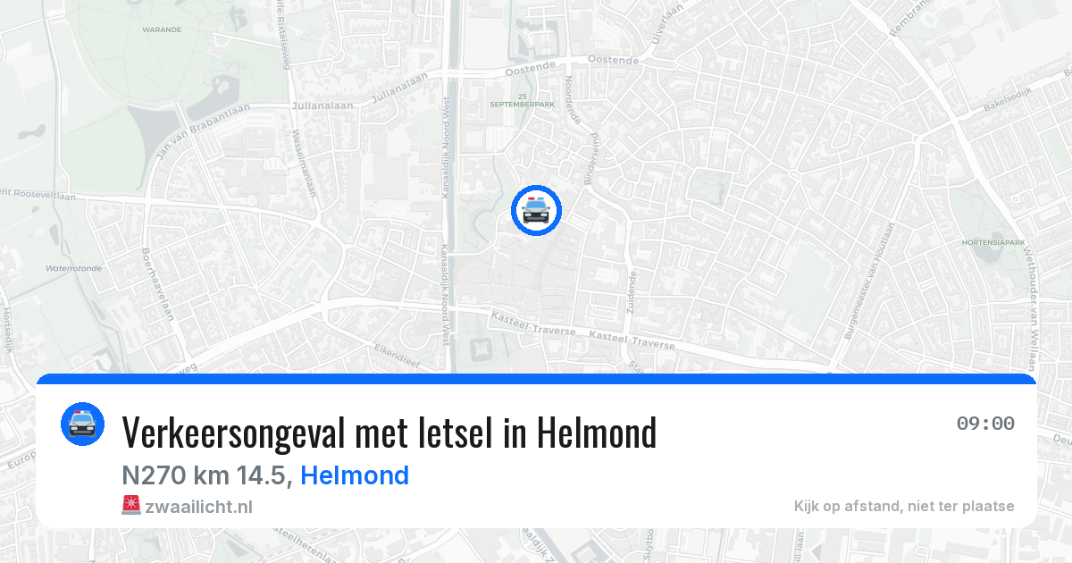 Verkeersongeval met letsel in Helmond — 17 jun 2026
