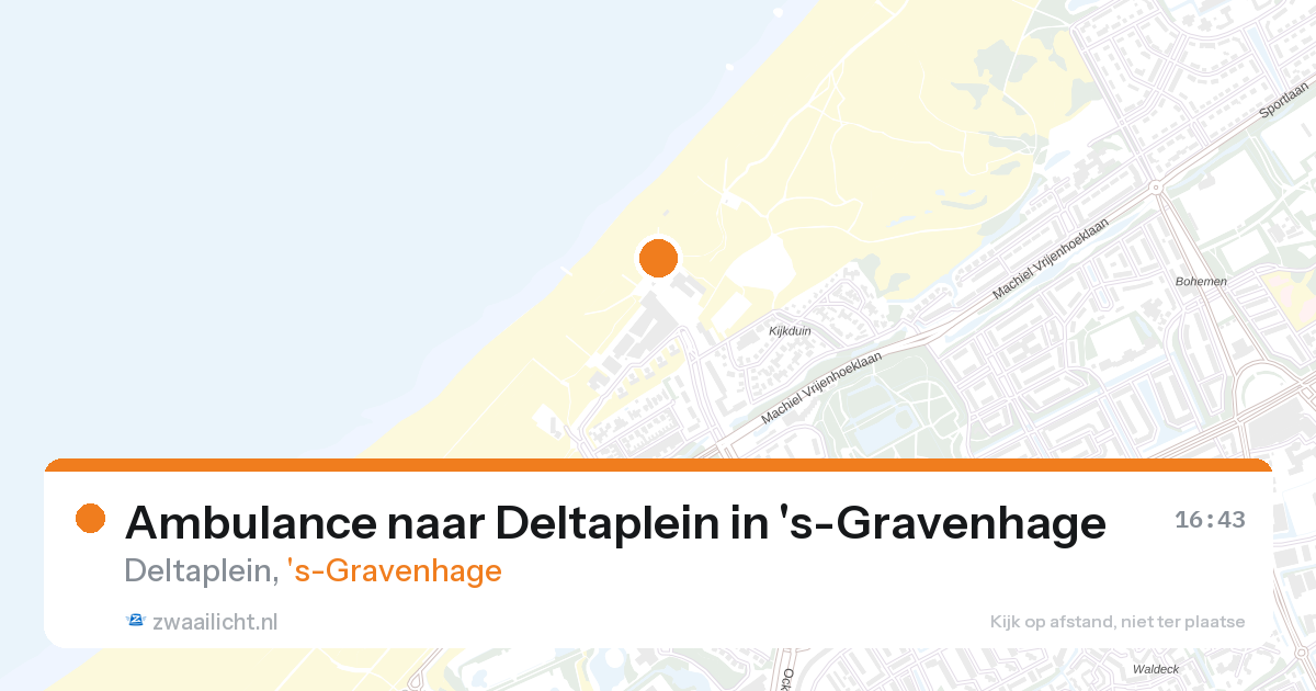 Ambulance naar Deltaplein in 's-Gravenhage — 26 aug 2026
