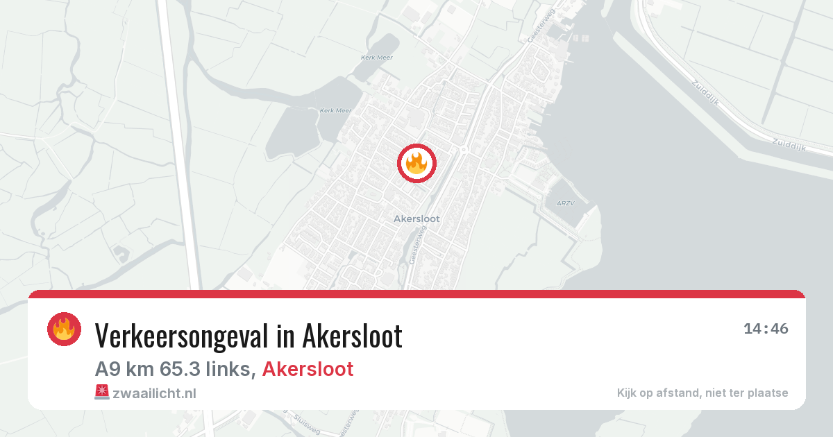 Verkeersongeval in Akersloot — 1 jul 2026
